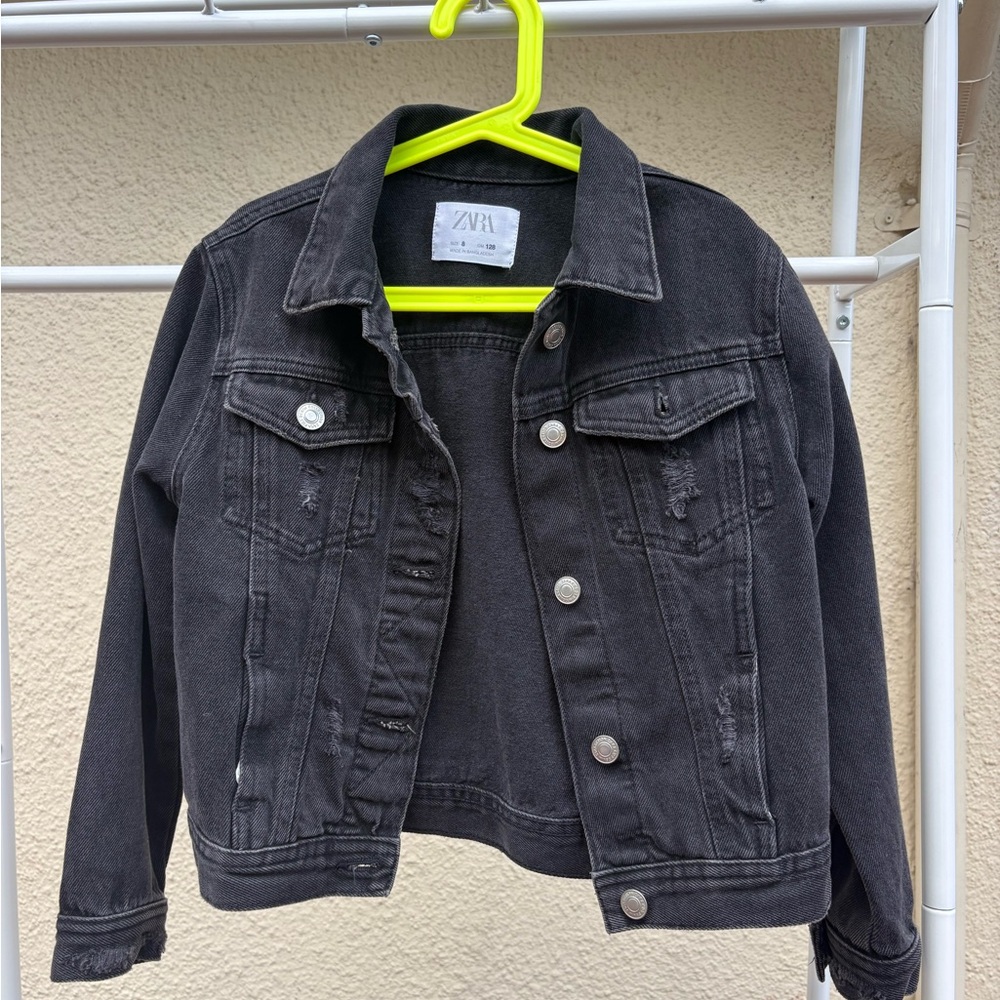 Zara Kids Charcoal Jean Jacket